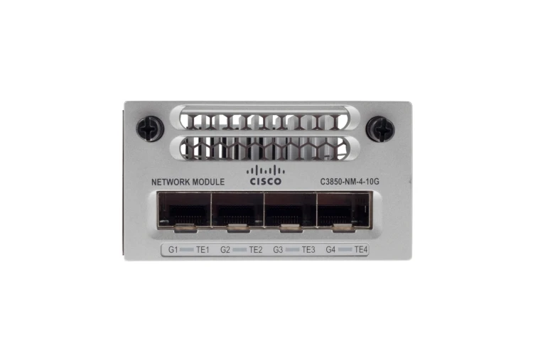 Cisco Catalyst 3850 C3850-NM-4-10G 4 x 1GE/4 x 10GE 4 Port SFP+ Module