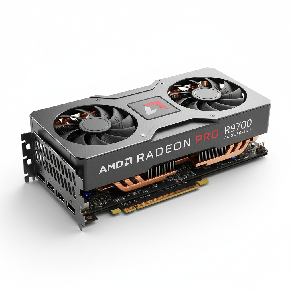 AMD Radeon Pro AI R9700 accelerator card for AI workloads AMD Radeon Pro AI R9700 accelerator card for AI workloads