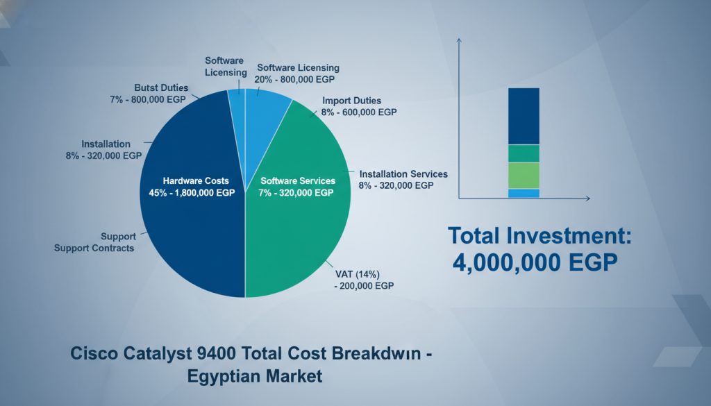 Cisco Catalyst 9400 pricing components breakdown for Egyptian market